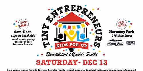 Tiny Entrepreneurs Kids Pop-Up Market