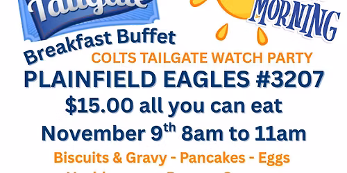 Colts Breakfast Buffet Watch Party