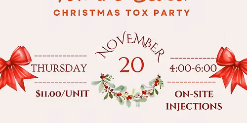 \ud83c\udf84\u2728 Pre\u2013Black Friday Botox Party! \u2728\ud83c\udf84