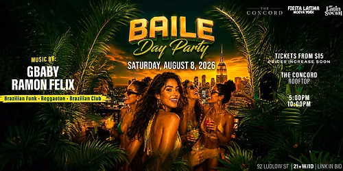 BAILE DAY PARTY | Brazilian Funk Rooftop Day Party NYC