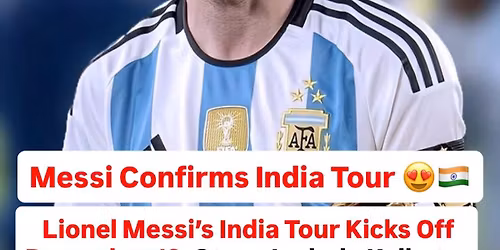 Messi coming to India