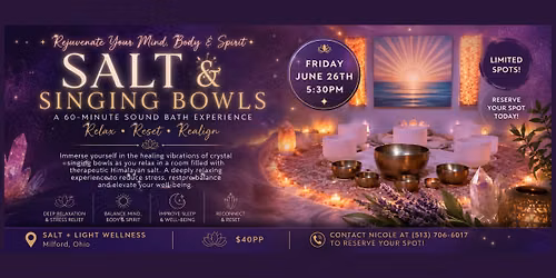 Salt & Singing Bowls 
