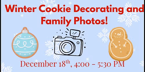 Cookie Decorating and Free Family Photos!