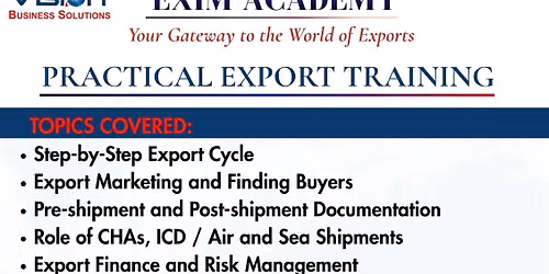 Export Practical Training and Mentoring  - 2 days weekend Program Offline