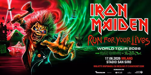 Iron Maiden - Run For Your Lives World Tour 2026 | Milano, Stadio San Siro