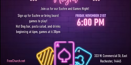 Community Euchre\/Game Night at Free Church