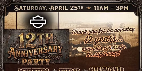 Southern Devil Harley-Davidson 12th Anniversary Party