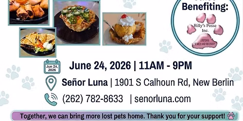 New Berlin Se\u00f1or Luna Fundraiser