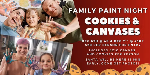 5th Annual Cookies & Canvases with Santa