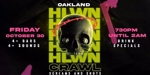 Oakland's Haunted Hop 2026: Halloween Bar Crawl (Friday, Oct 30)