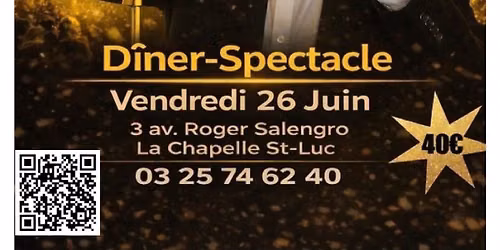 Soir\u00e9e d\u00eener-spectacle avec Pascal Fleury - Humoriste et Imitateur! 