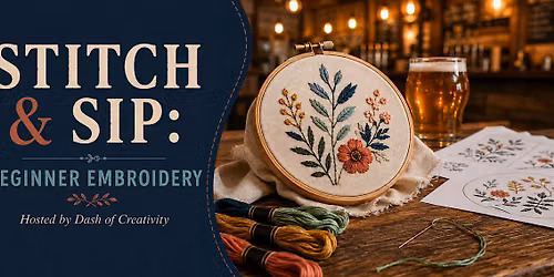Stitch & Sip: Beginner Embroidery at Stark Brewing Company