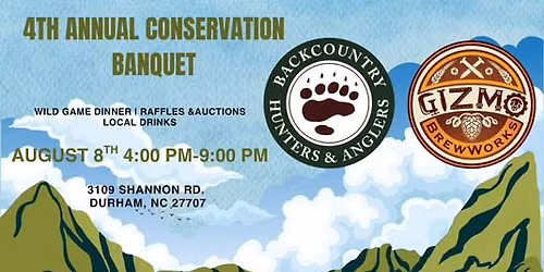 North Carolina Chapter 4th Annual Conservation Banquet, Durham, NC