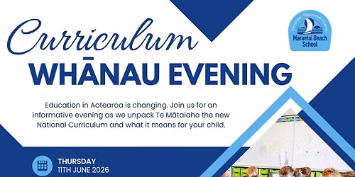 Curriculum and Reporting information evening.