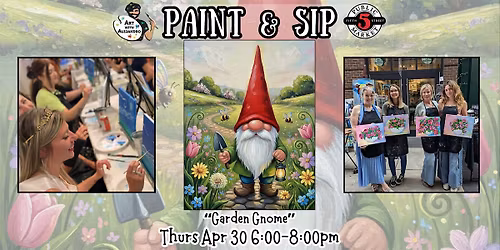 Paint & Sip at 5th St Alley \u201cGarden Gnome\u201d