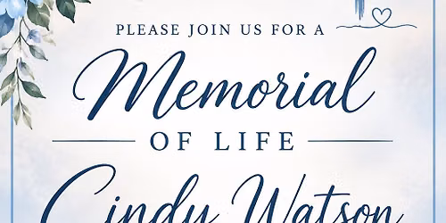 Cindy celebration of life