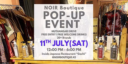 NOIR Boutique July Pop-Up