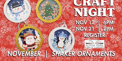 Craft Night: Shaker Ornaments