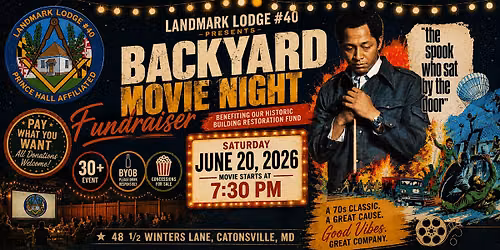 Backyard Movie Night Fundraiser