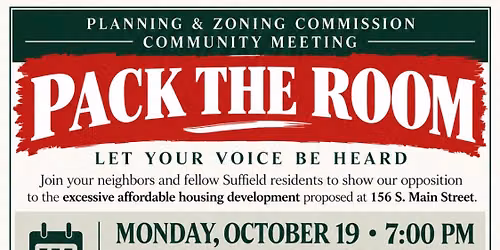 Pack the Room for the P&Z Meeting