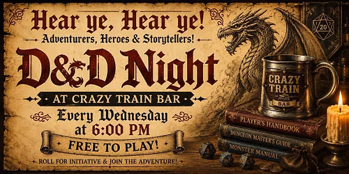D&D Night at Crazy Train