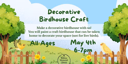 Decorative Birdhouse Craft