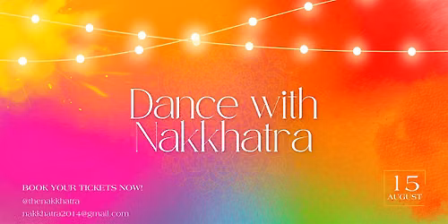 South asian dance workshop | Dance with Nakkhatra | August 15th 2026