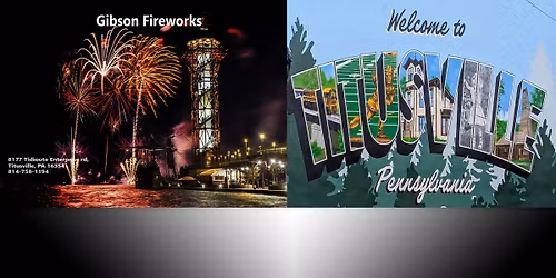 Gibson Fireworks production,  Our Nations 250 yrs independence! 