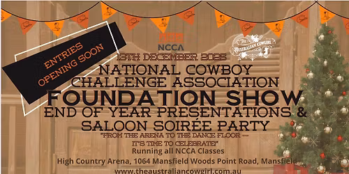 End of Year NCCA Obstacle Challenge Foundation Show, Dinner & Presentations