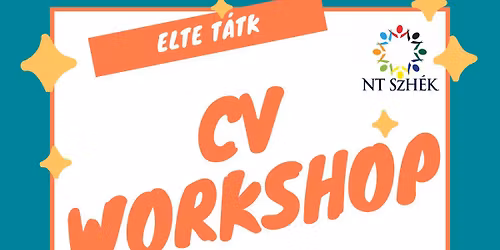CV Workshop - ELTE T\u00e1TK NT&AK SzH\u00c9K