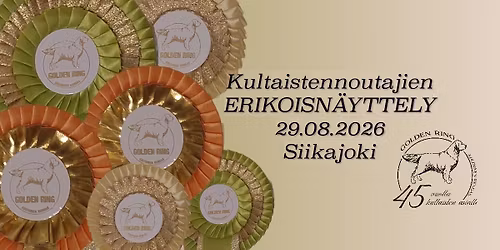 Kultaistennoutajien erikoisn\u00e4yttely 2026