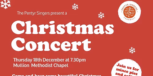 Christmas Concert at Mullion Methodist Chapel