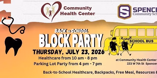 Community Health Center of Spencer's Back-to-School Block Party
