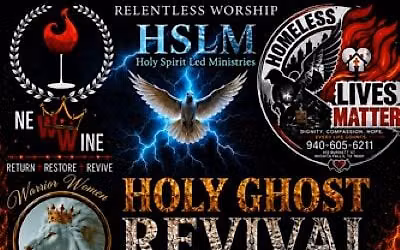 HOLY GHOST REVIVAL IS COMNG OCT 30TH TO NOV 1ST IN WICHITA FALLS, TX!