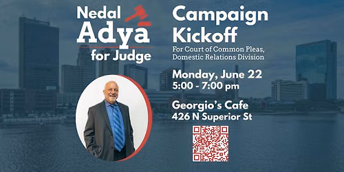 Adya for Judge Campaign Kickoff