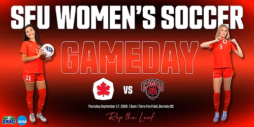 SFU Women's Soccer vs. Central Washington University