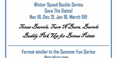 WHA Winter Speed Buckle Series