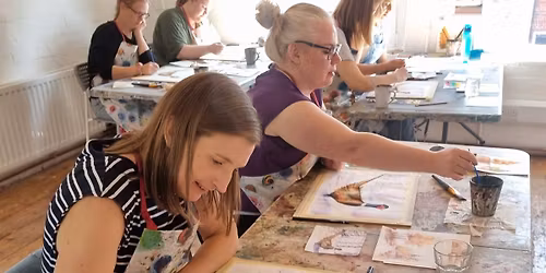 New Year Watercolour and Wellbeing Day Retreat - 1 Day Course for Adults
