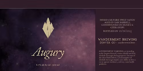Augury \u00b7 Portent \u00b7 2x dry-hopped saison release