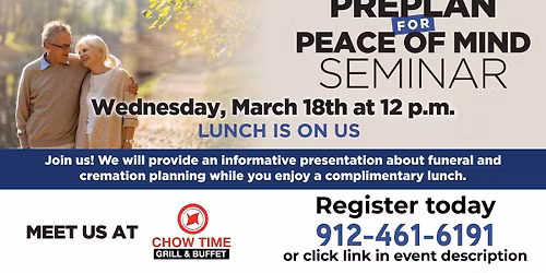 Preplan for Peace of Mind Lunch