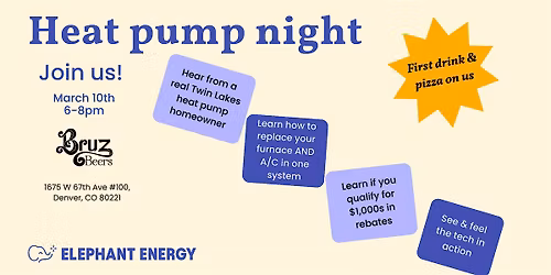 Warm homes, cool comfort, better HVAC: Heat pump night at Bruz Beers