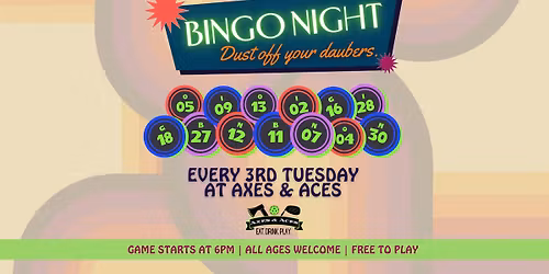 BINGO Night at Axes & Aces