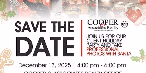 Cooper & Associates Realty Client Holiday Party and Photos With Santa