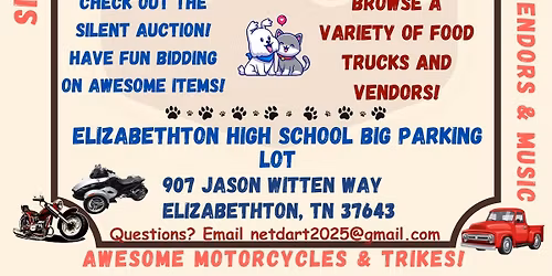 2026 2nd Annual NET DART Classic Car Show Fundraiser