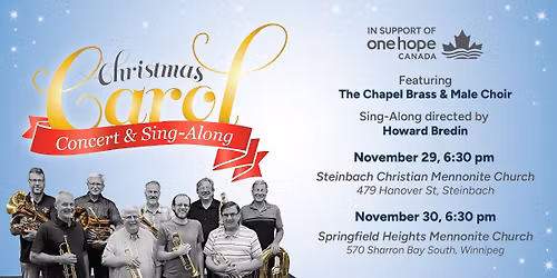 Christmas Carol Concert & Sing Along - Winnipeg