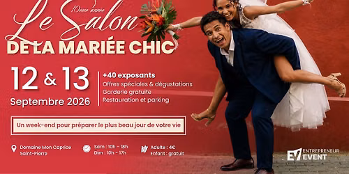Le Salon de La Mari\u00e9e Chic - 12 et 13 septembre 2026