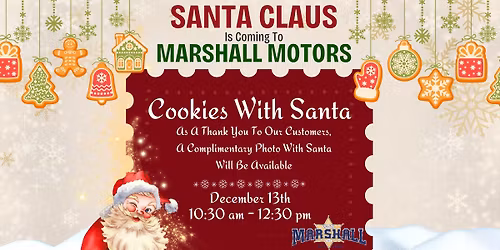 Santa Claus is coming to Marshall Motors