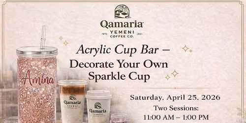 Acrylic Cup Bar: Decorate Your Own Sparkle Cup