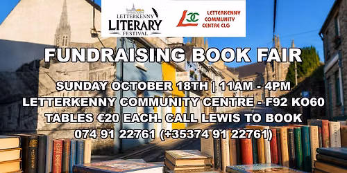 Letterkenny Literary Festival Fundraising Book Fair
