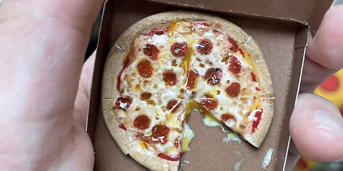 Polymer clay pizza charm